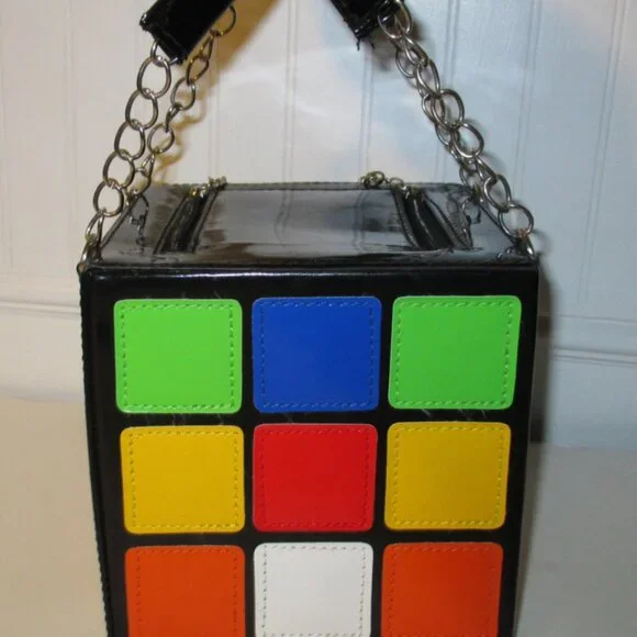 Rubik's Cube Kitch Novelty Bag Rubix NEW - Picture 1 of 5